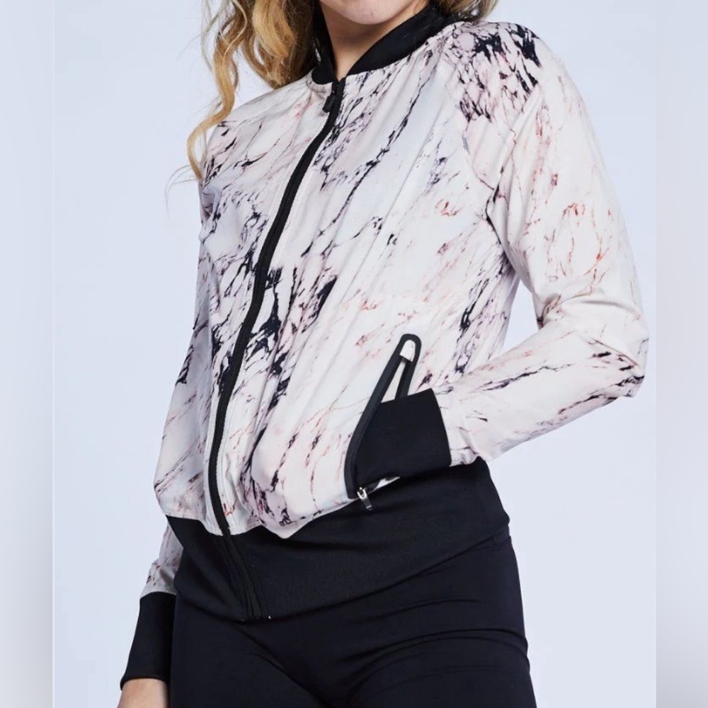 JO + JAX Restart Marble Zip Up Jacket, Size XXSA